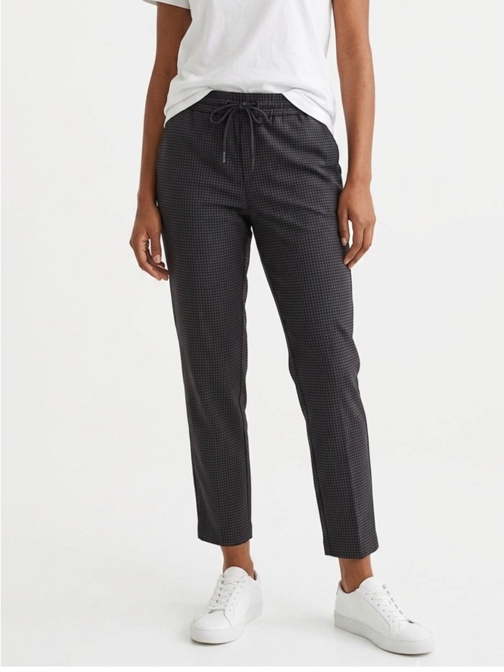 H&M Checkered Pull-On Pants